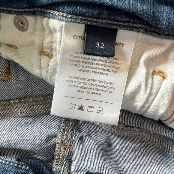 CITIZENS OF HUMANITY Lilah High Rise Bootcut Flare Blue Jeans Size 32 FLAW - Picture 3 of 15